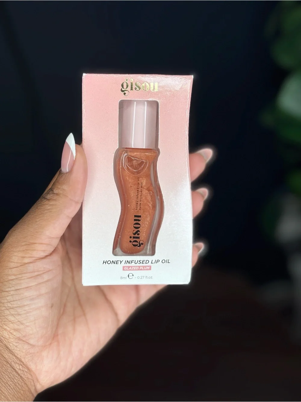 *BRAND NEW* Gisou Honey Infused Lip Oil in Glazed Plum